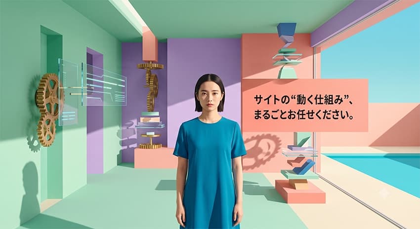 サイトの動く仕組み、まるごとお任せください
